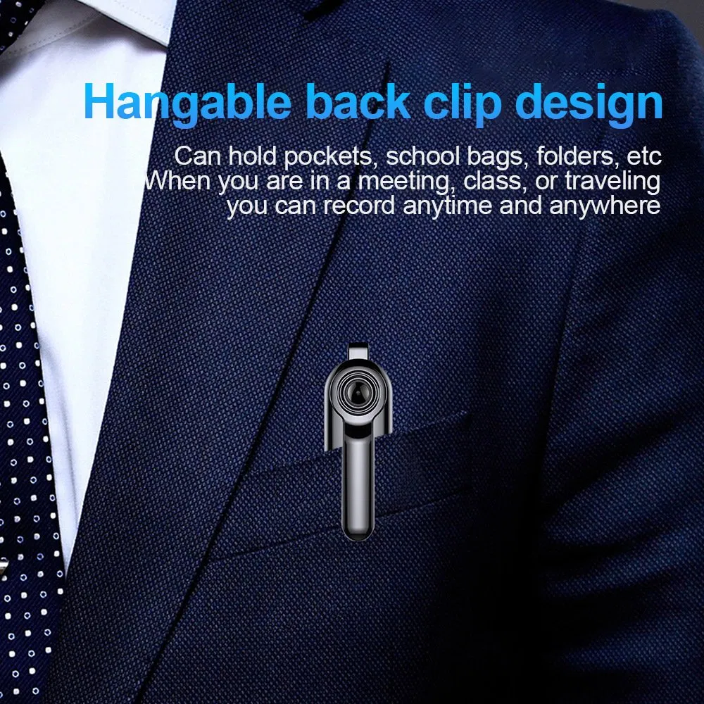 Ручка-диктофон с шифрованием, черная