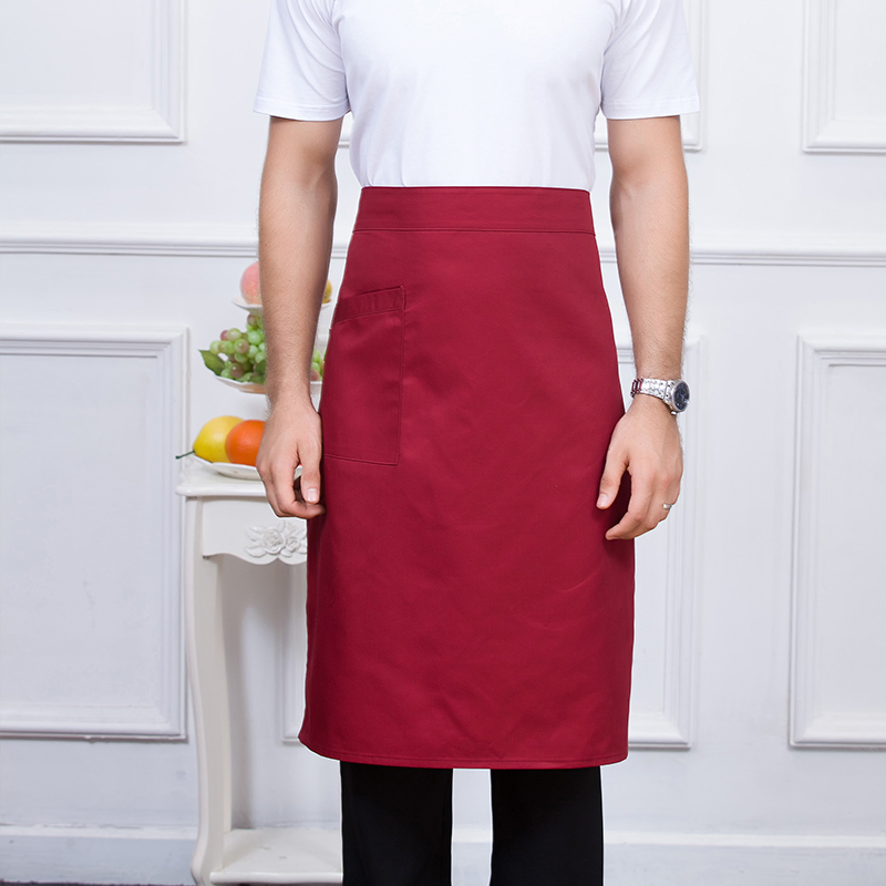 OEM Elegant Solid Color Cooking Apron for Home and Restaurant Use