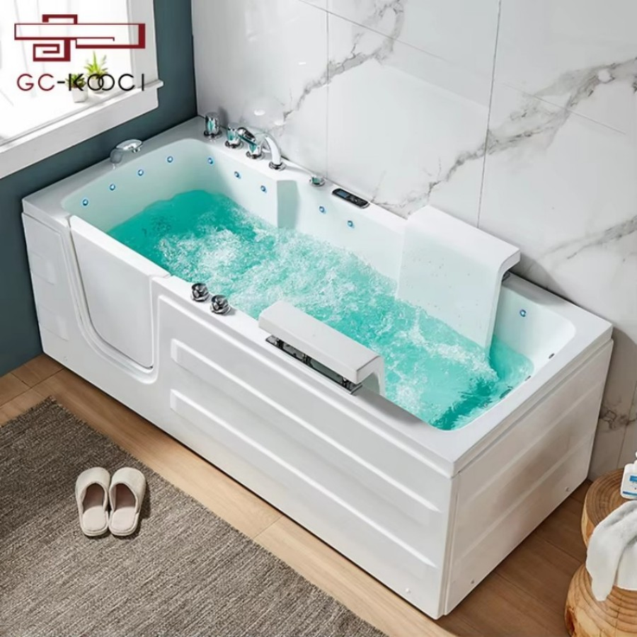 Акриловая ванна с подогревом и гидромассажем