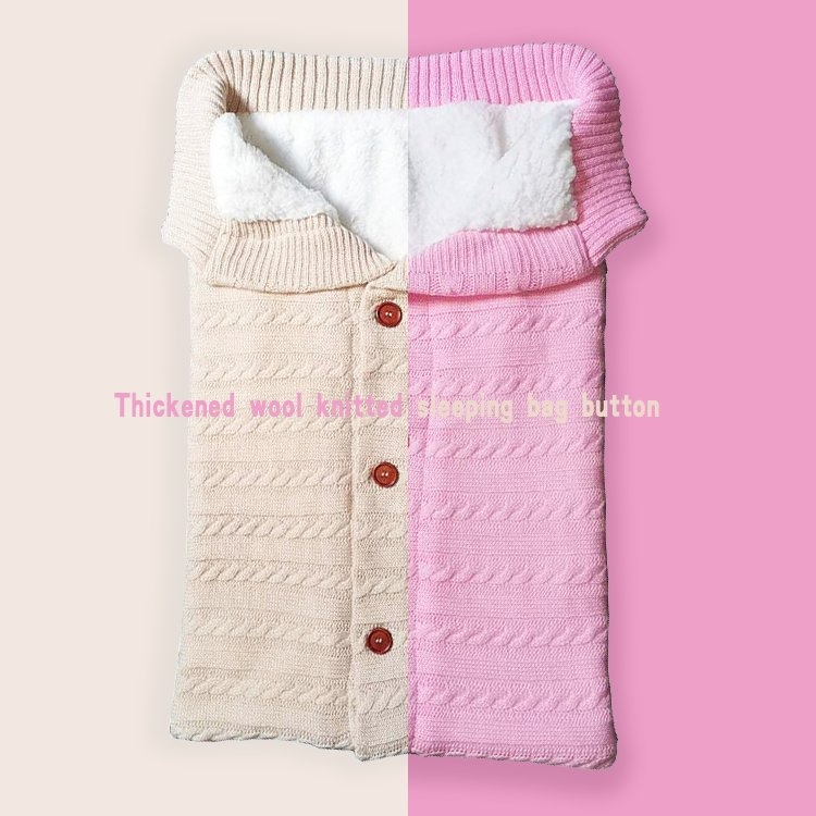 Wholesale Cotton Knitted Newborn Baby Swaddle Wrap Blanket
