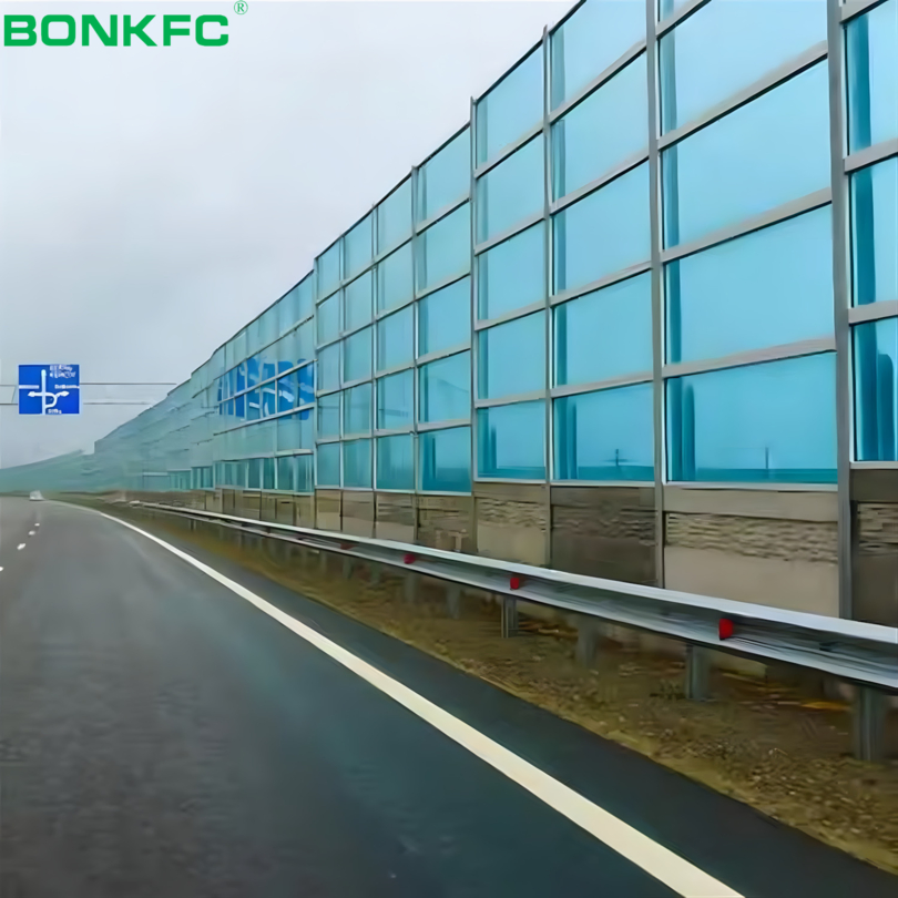 Highway Noise Barrier Fence Perforated Acoustic Sound Wall for Noise Reduction Custom Cutting Processing Service