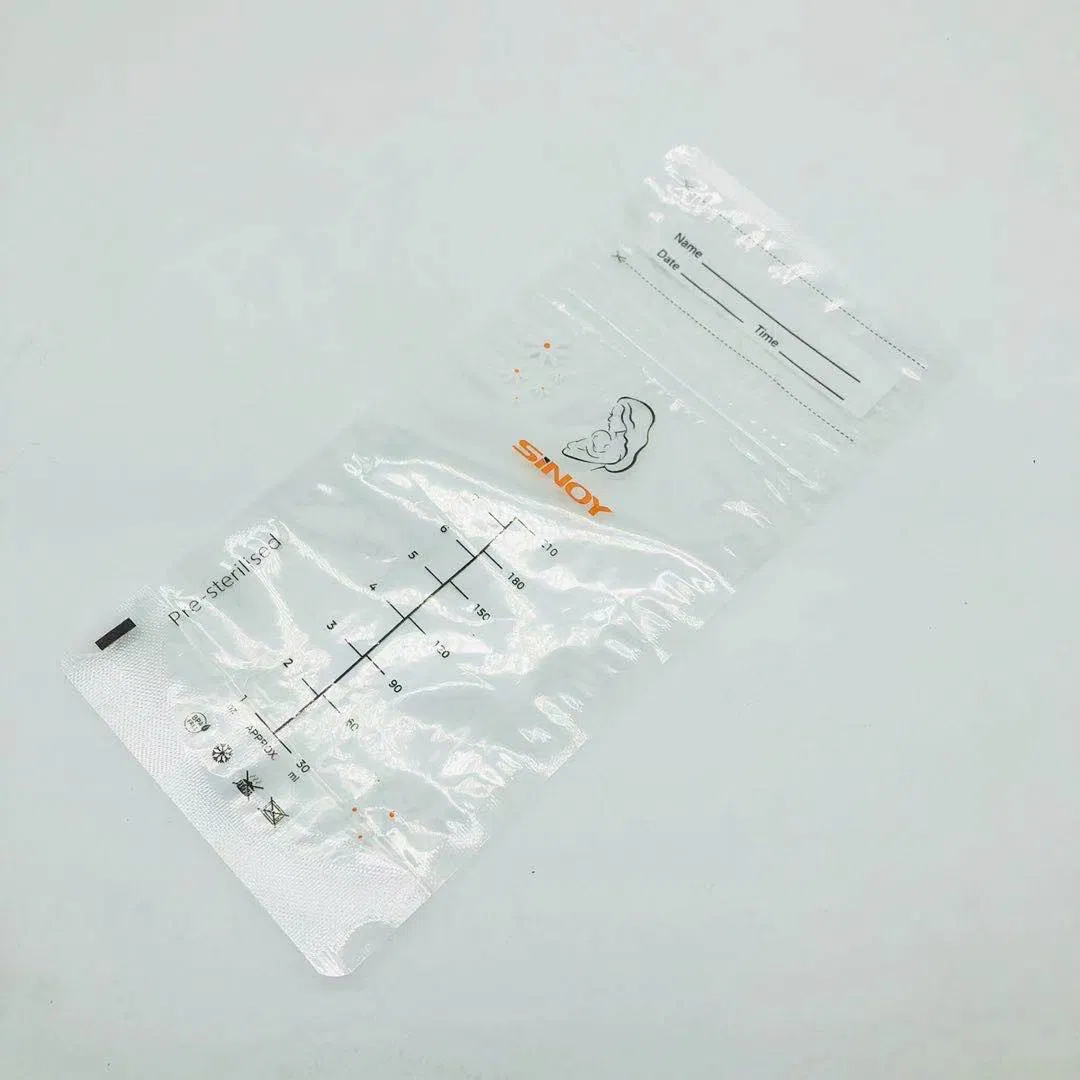 Customized Printed Breastmilk Storage Stand up Bag with Zipper