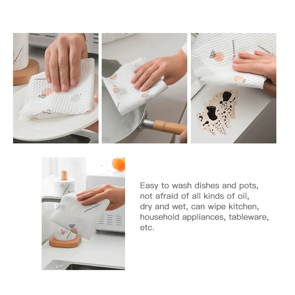 Wholesale Cheap Reusable Kitchen Towel Kitchen Cleaning Disposable Towel