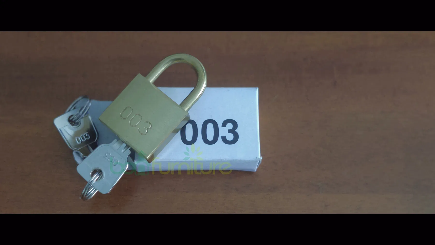 003 Padlock and Key with Long Shackle 25mm