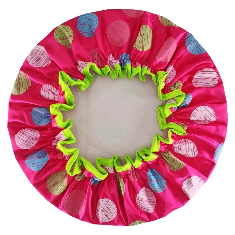 Factorydirect High Quality Customizable Double Layer Shower Caps