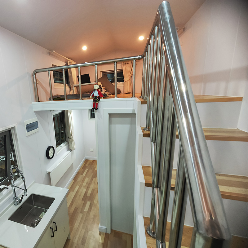 Prefabricated Tiny House on Wheels Design Light Steel Frame Houses Australia Standard