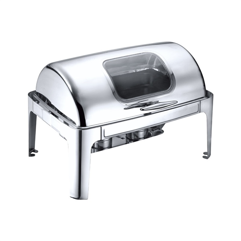 Economic Round Hotel Buffet Equipment Stainless Steel Dish Chafing for Food Warmer