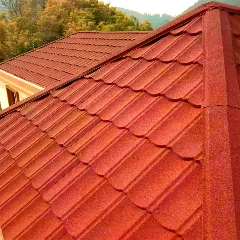Best Selling Long Lasting Roofs Sheet Colorful Stone Coated Metal Roof Tile
