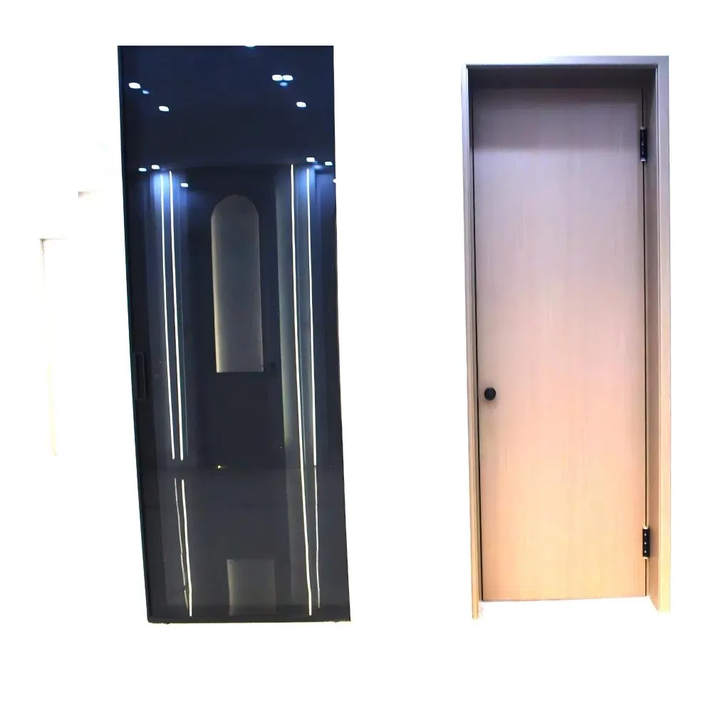 Modern Style Room Veneer Wood Door Rubber Wood Bedroom Door Internal Wood Doorlow-Key and Fashionable with Sound Insulation Finished Surface