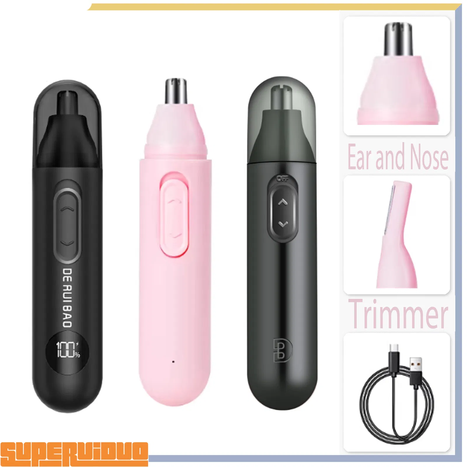 Precision Micro-Finishing Tool for Men Nose Hair Trimmer