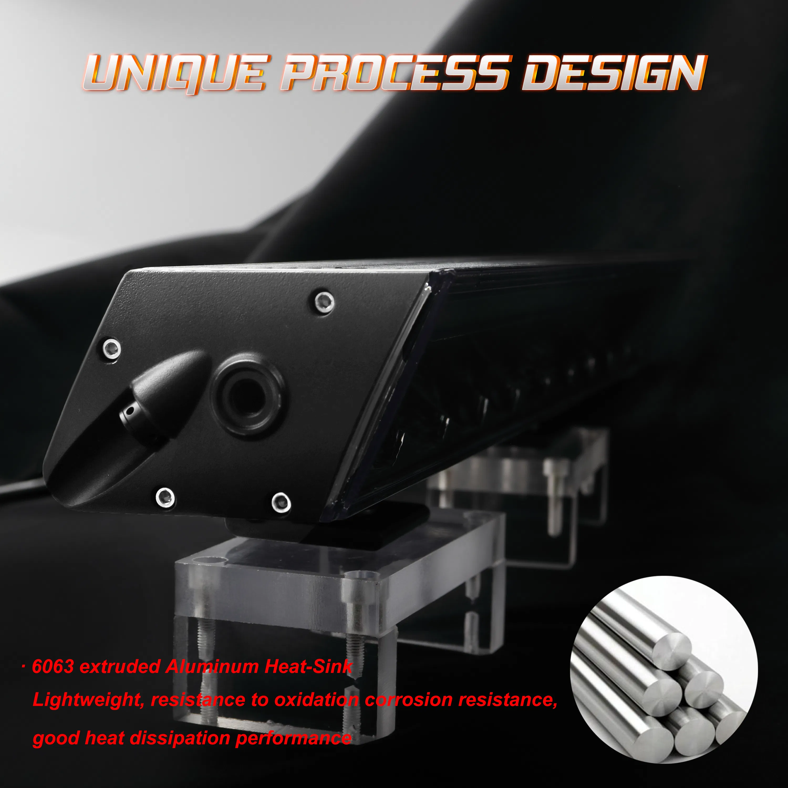 Brtled Patent White Amber DRL LED Light Bar