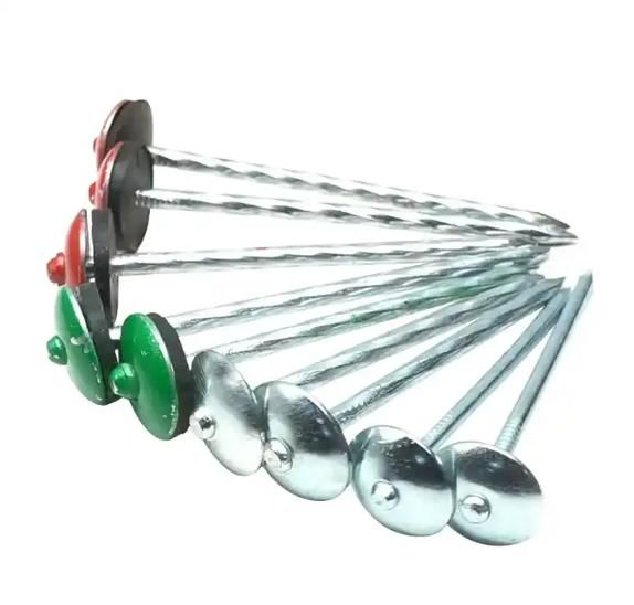 Bwg8*2.5" Umbrella Head Screw Twist Roofing Nails