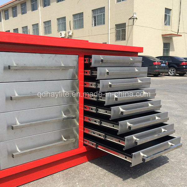 30 Drawer Ball Bearing Steel Tool Chest with Wooden Top
