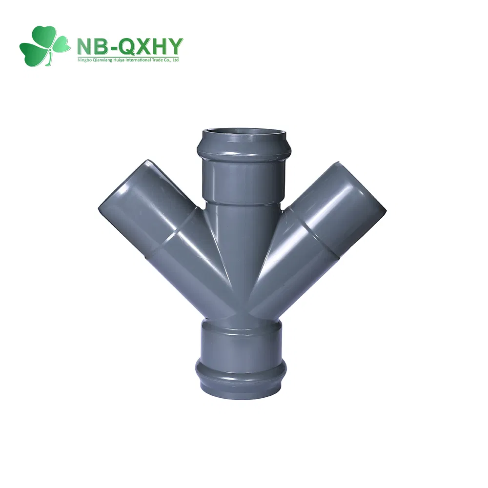 Pn16 DIN Standard PVC UPVC Plumbing Tripple Equal Reducer Cross