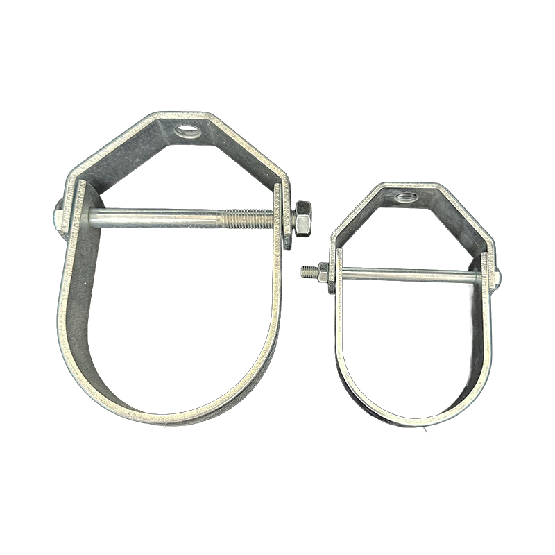 Water Pipeline Bracing Kit Carbon Steel Hydraulic Forged Pipe Clamp Galvanized Layer
