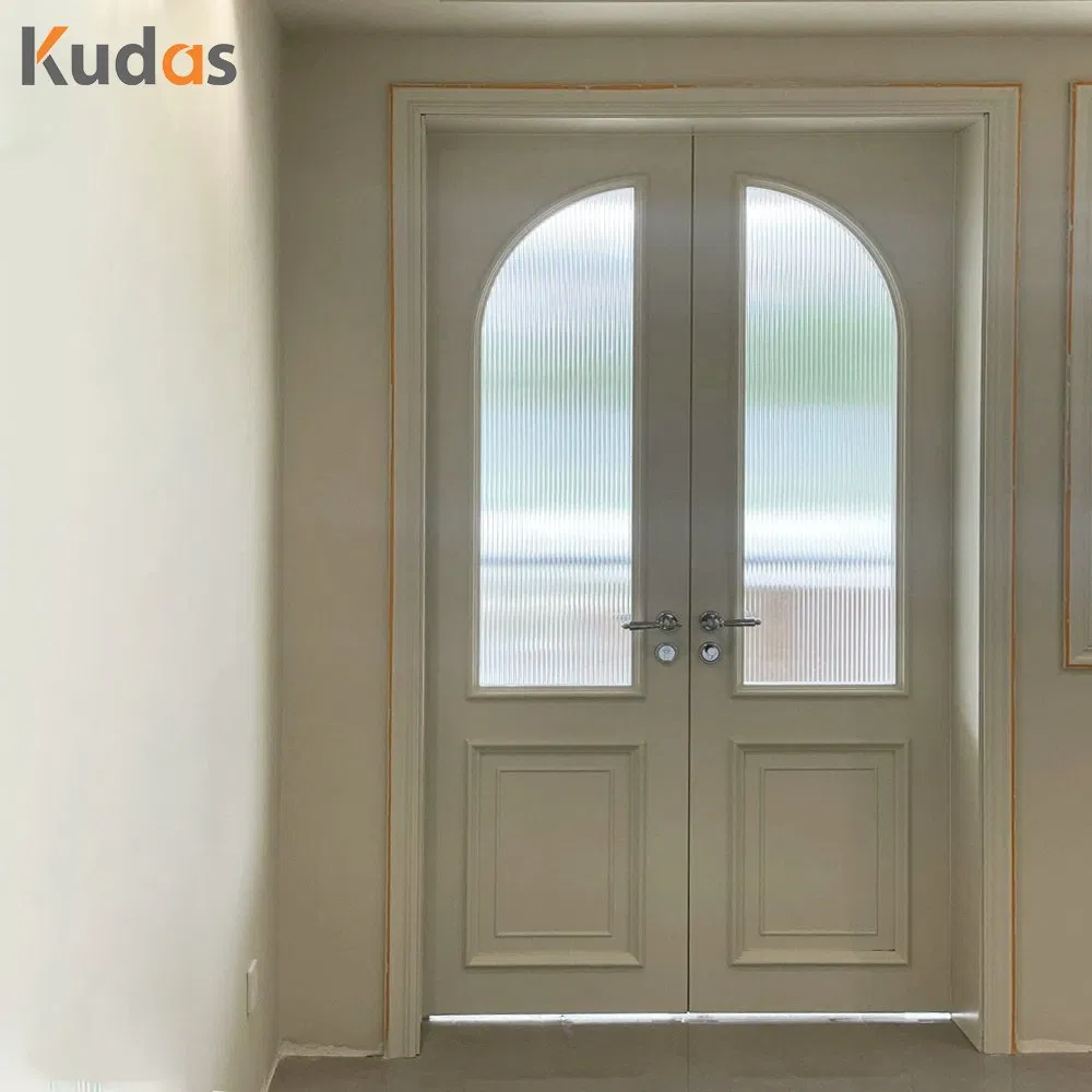 White Primer Interior Hollow Core Wooden Solid Wood Door for Bedroom