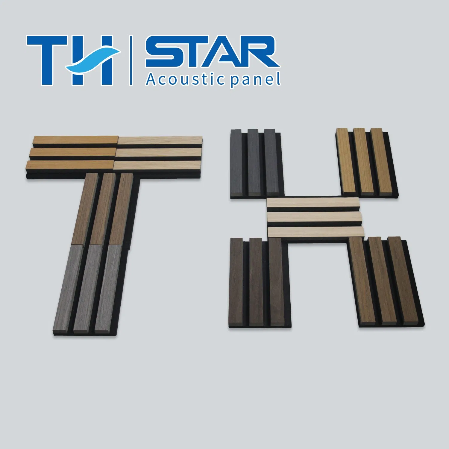 Akupanel Eco-Friendly Sound Absorption Slatted Wood Veneer MDF Wood Slat Acoustic Panels
