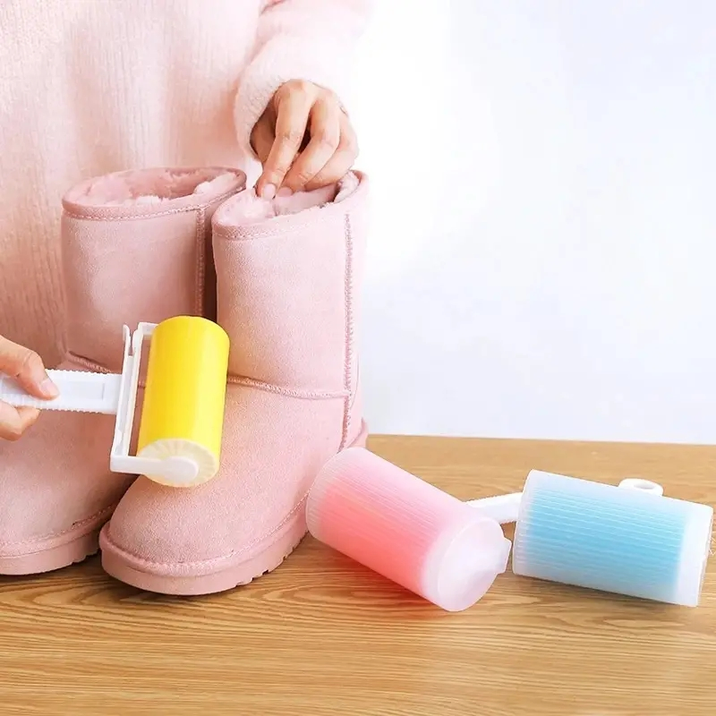 Hair Clean Brush Washable Silicone Dust Lint Wiper Remover