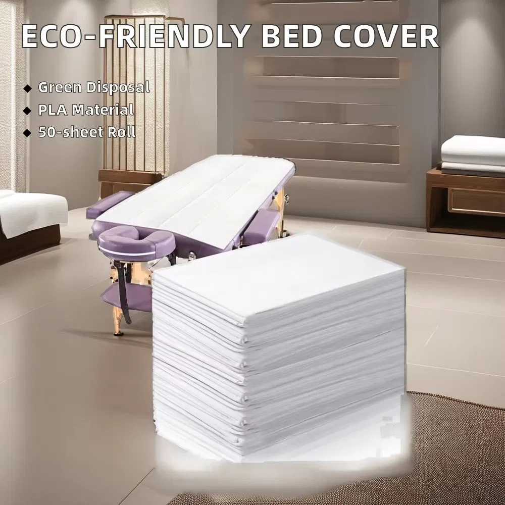 Disposable Non Woven Bed Roll Waterproof Safety Massage SPA Use