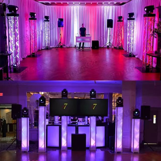 Curved Aluminum Roof Truss Systems for Outdoor Stages.