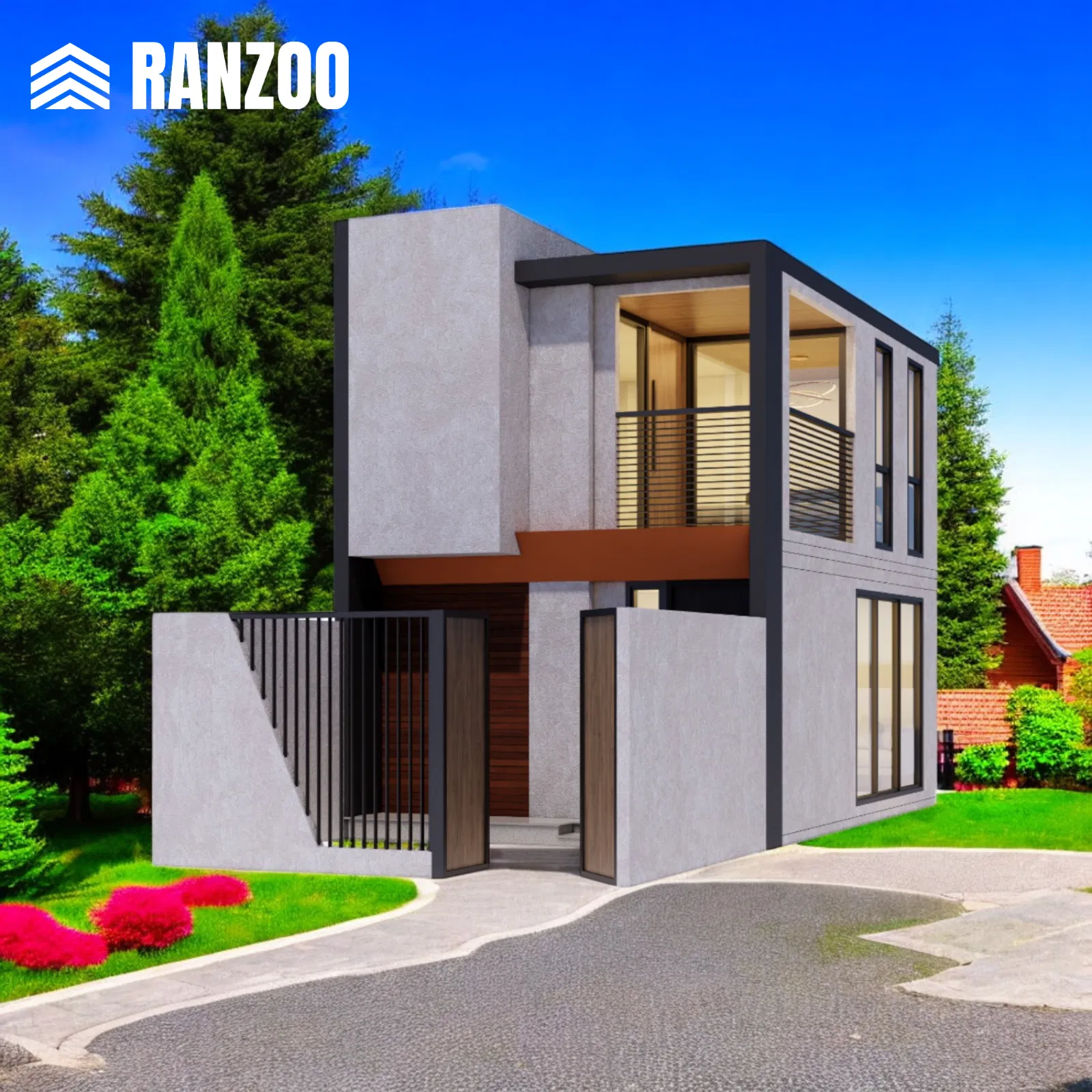 Ranzoo Affordable luxury prefab modular Casa Prefabricated prefab tiny House Prices with Customizable Layout
