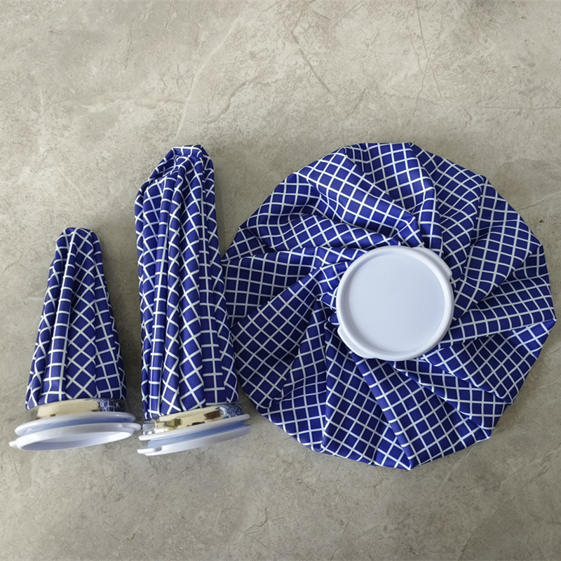 Royal Blue Thickened Water Injection Cloth Ice Bag Foldable Physiotherapy Cooling Ice Pack for Sprains