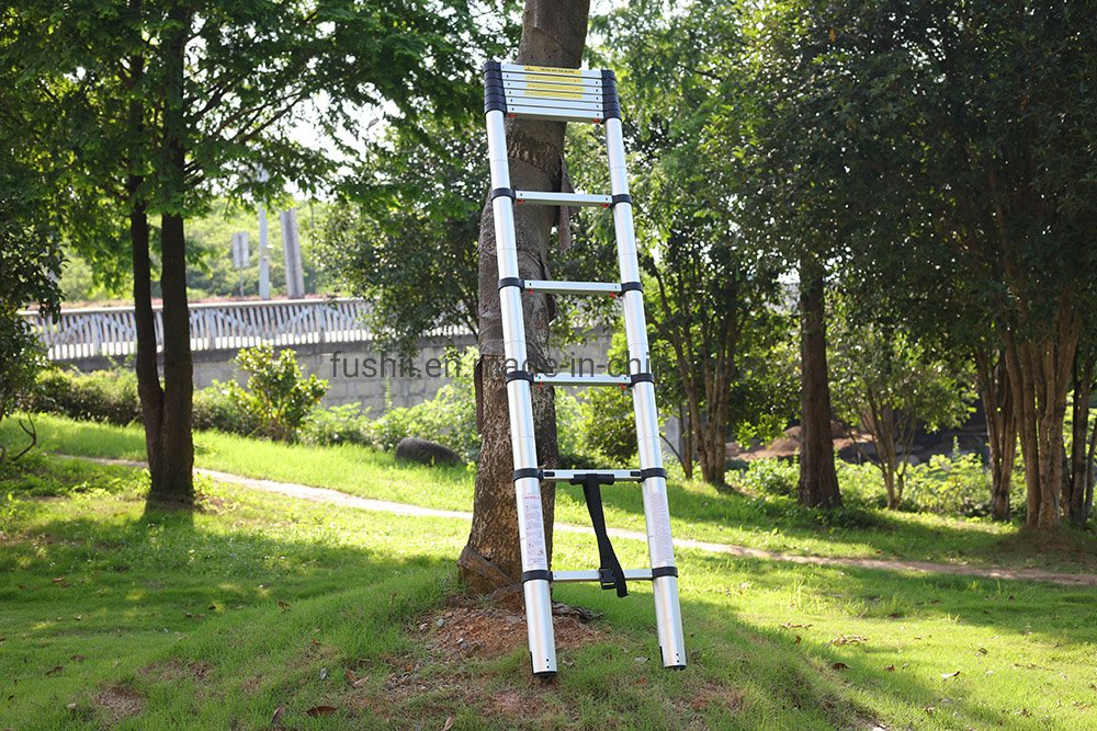 3.8m Aluminum Safety Step Ladder with Green and Red Visual Lock