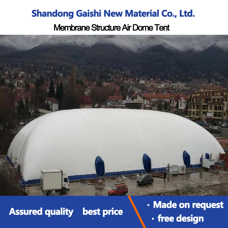 Inflatable Air Membrane Dome Basketball Courts Tent for Rooftop Entertainment and Fitness