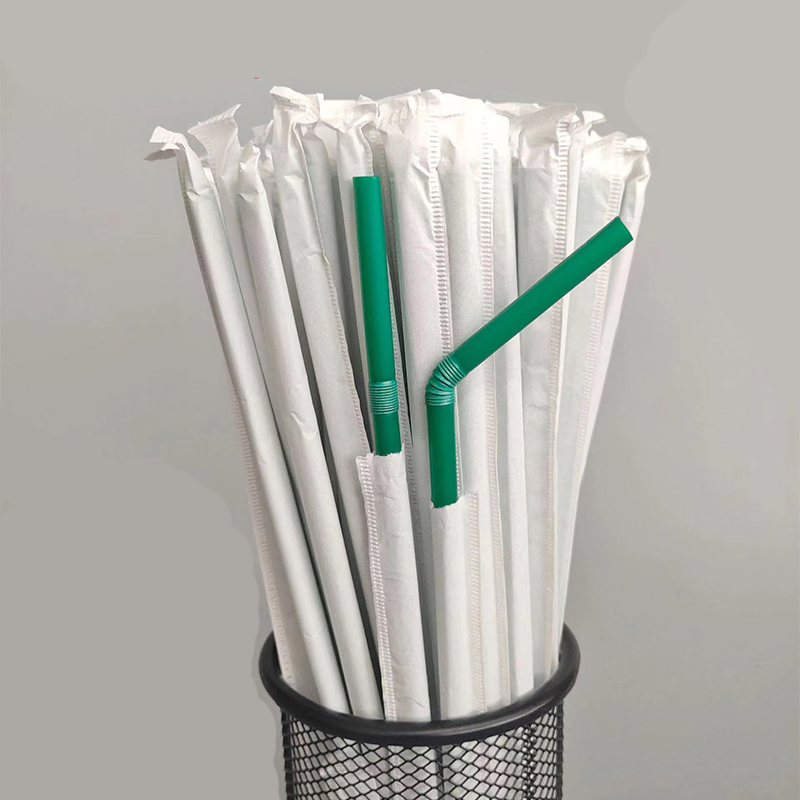 White Clear Color Straight Plastic Free Cornstarch 100% Biodegradable PLA Drinking Straw