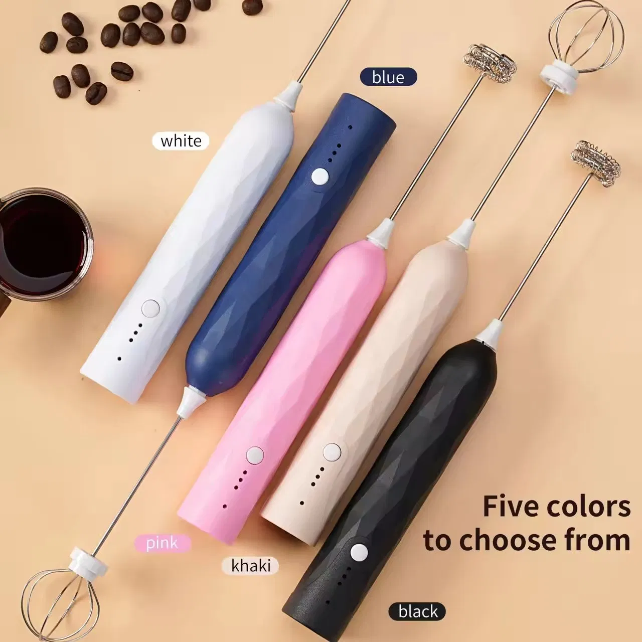 Electric Household Appliances Milk Frother Recharge Mini Coffee Mixer Hand Drink Mixer with Quick Charge