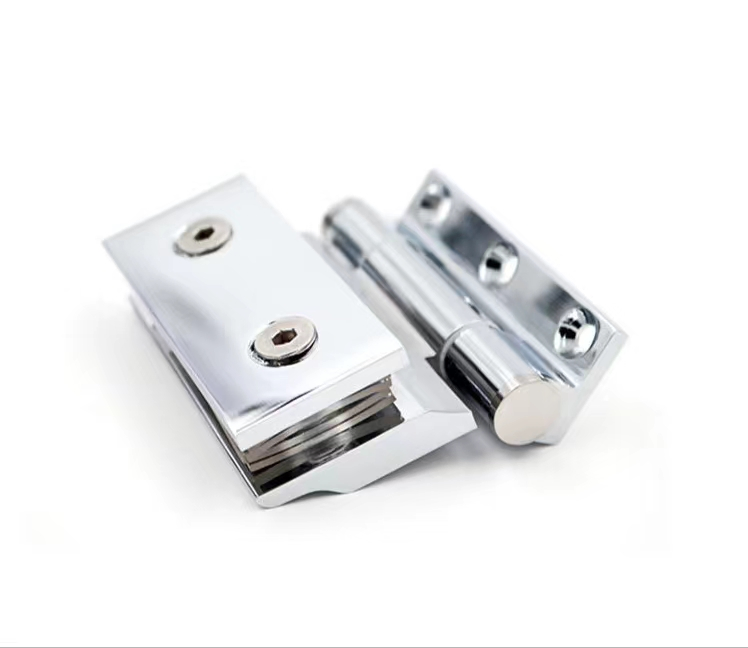 Heavy Duty Bathroom Glass Hardware Office Hotel Brass Adjustable Brass Movable Shower Screen Frameless Glass Door Hinge Irregular China OEM Factory
