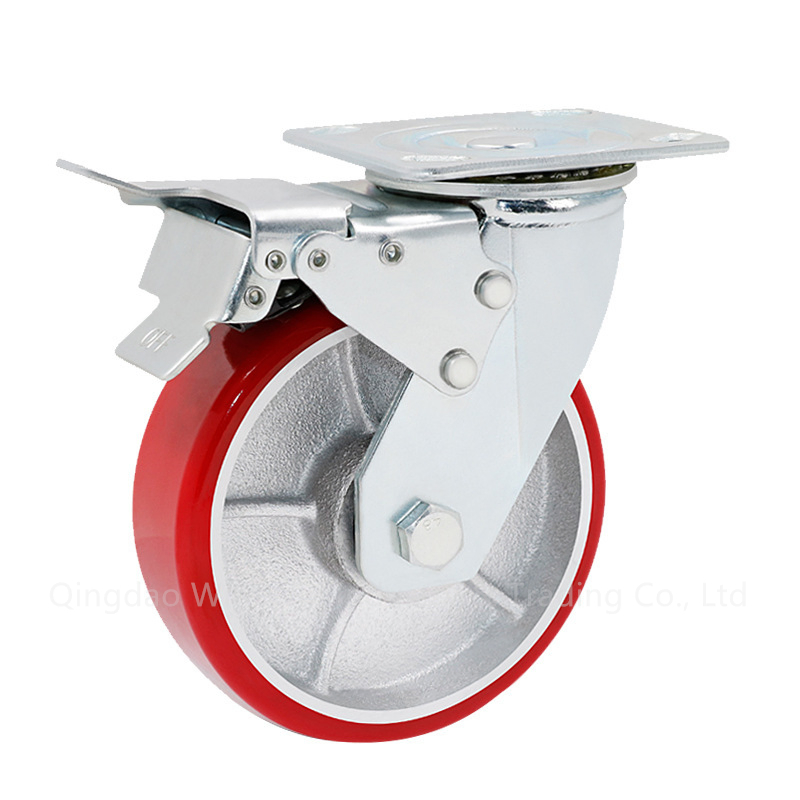 Factory Heavy Duty Caster Wheel Iron Core PU Wheel for Industrial Tools Workbench