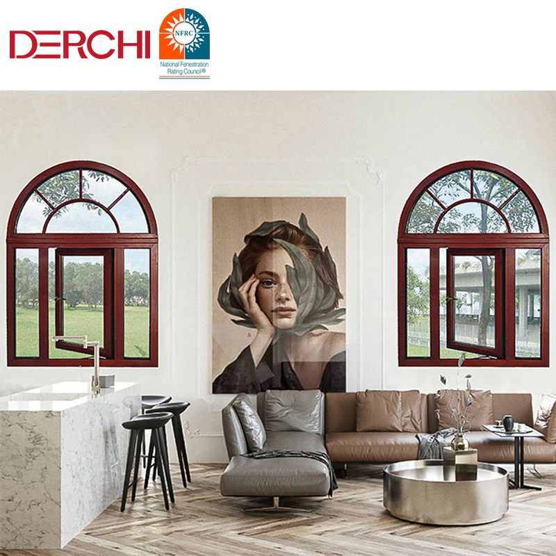 Aluminum Bay Casement Window French Window Price