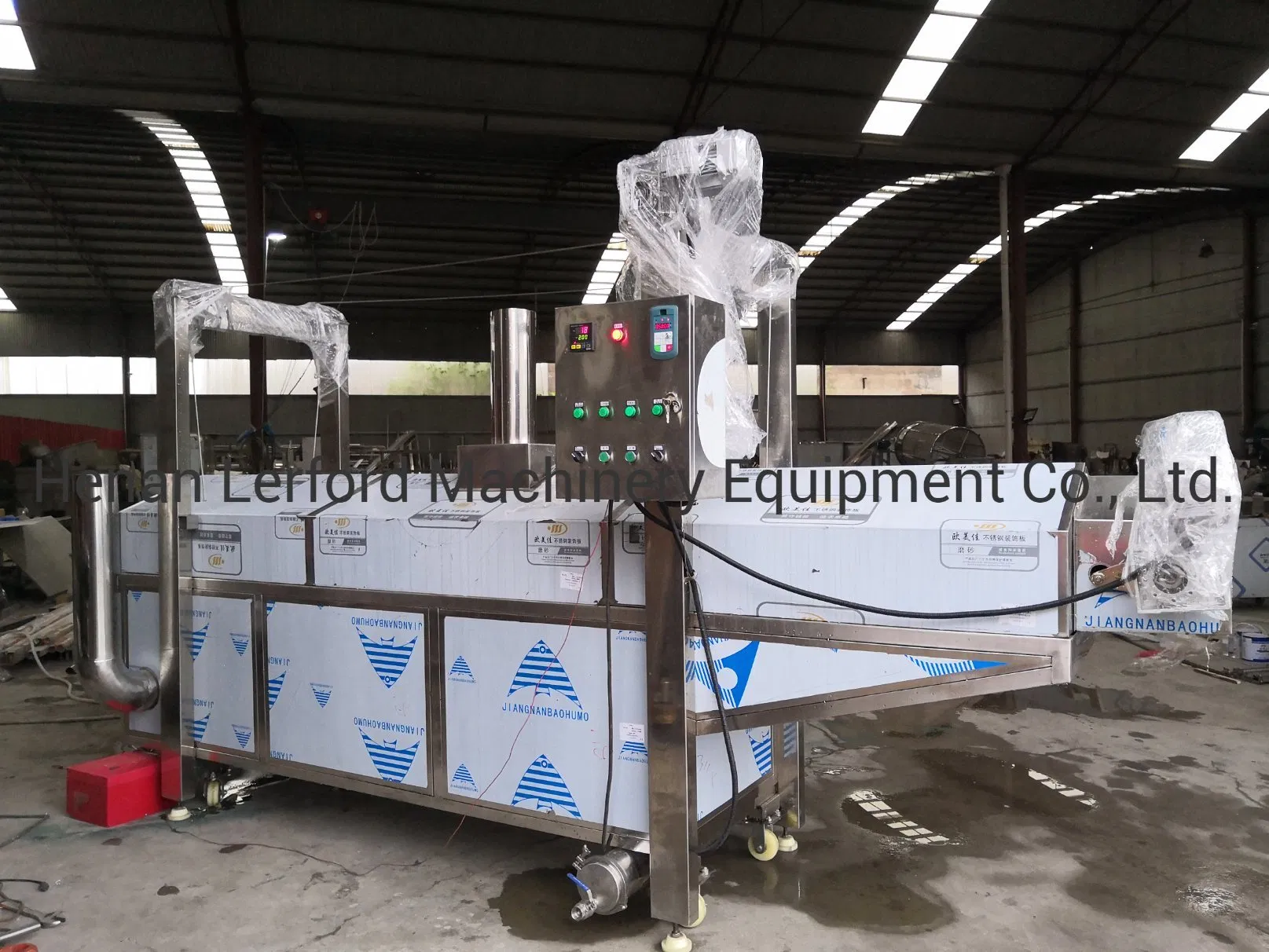 Automatic Continuous Conveyor Fryer Machine/ Deep Fryer