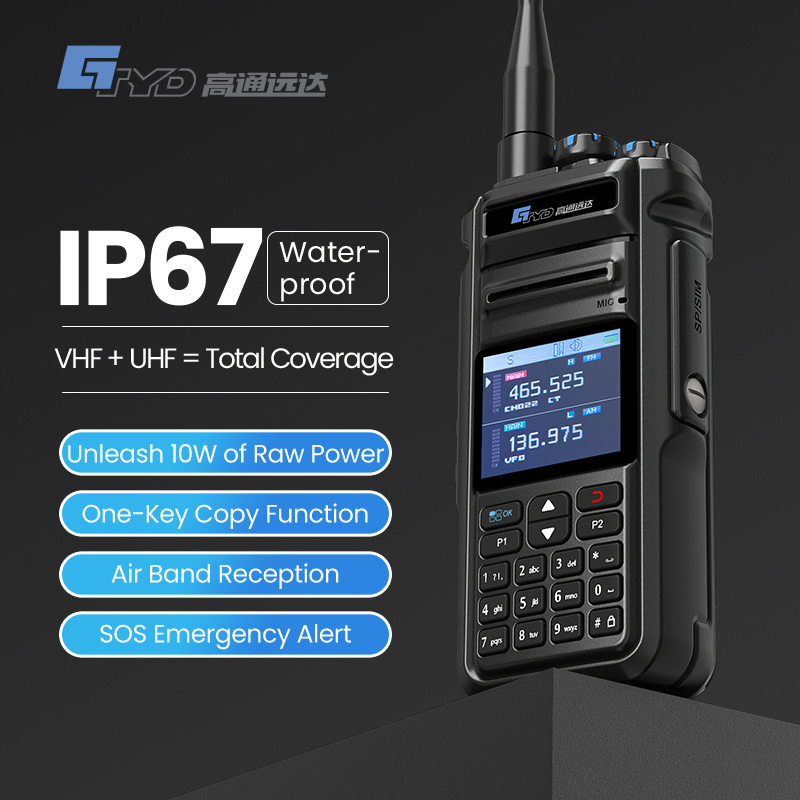 Водонепроницаемая рация PD-68UV 10W с GPS и Bluetooth