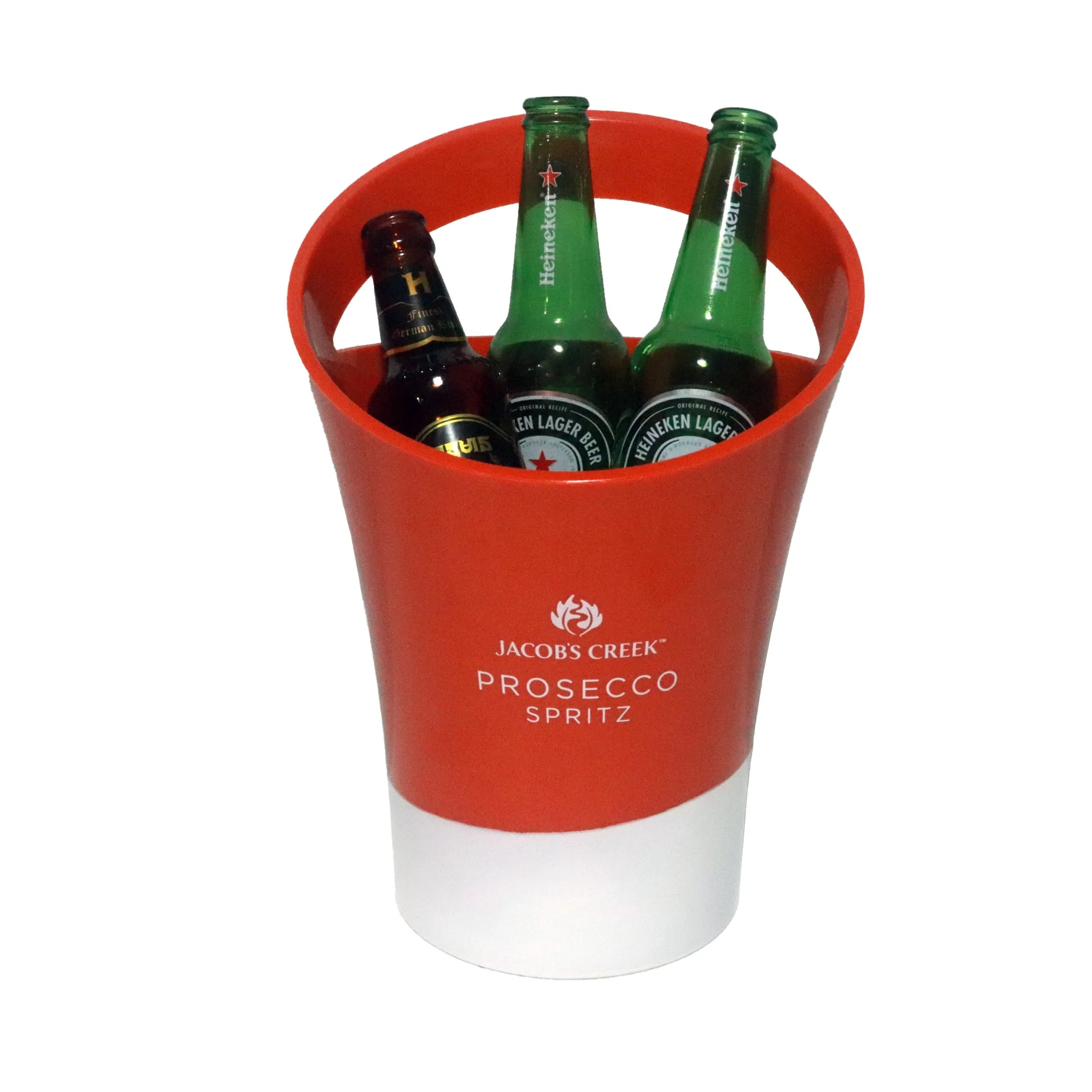 Single Color Double Color Transparent Style Frosted Style 1L 3L 4L 5L 8L 10L 12L Ice Bucket Plastic Square with LED for Amsterdam Big Rock