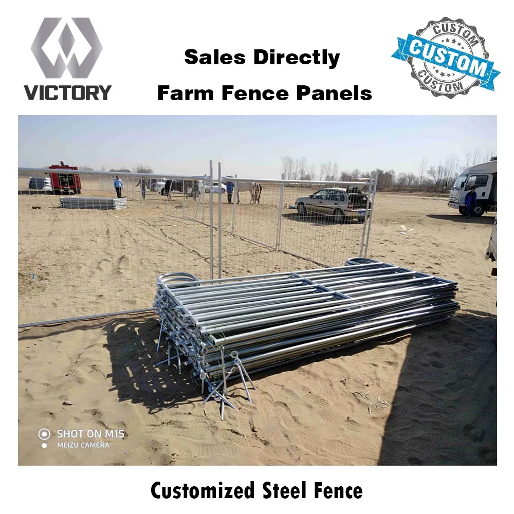 Heavy-Duty Galvanized Horse Fencing with Strong 3-Rail Design