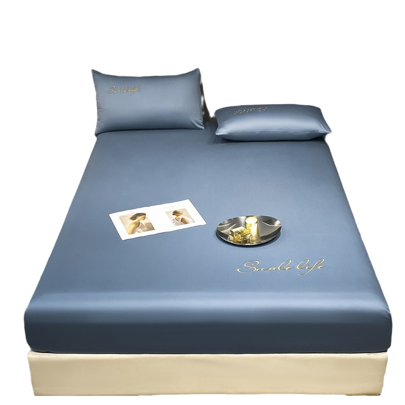 Cold Feeling Custom Summer Soft Breathable Cooling Hotel Luxury Bed Home Fitted Sheet
