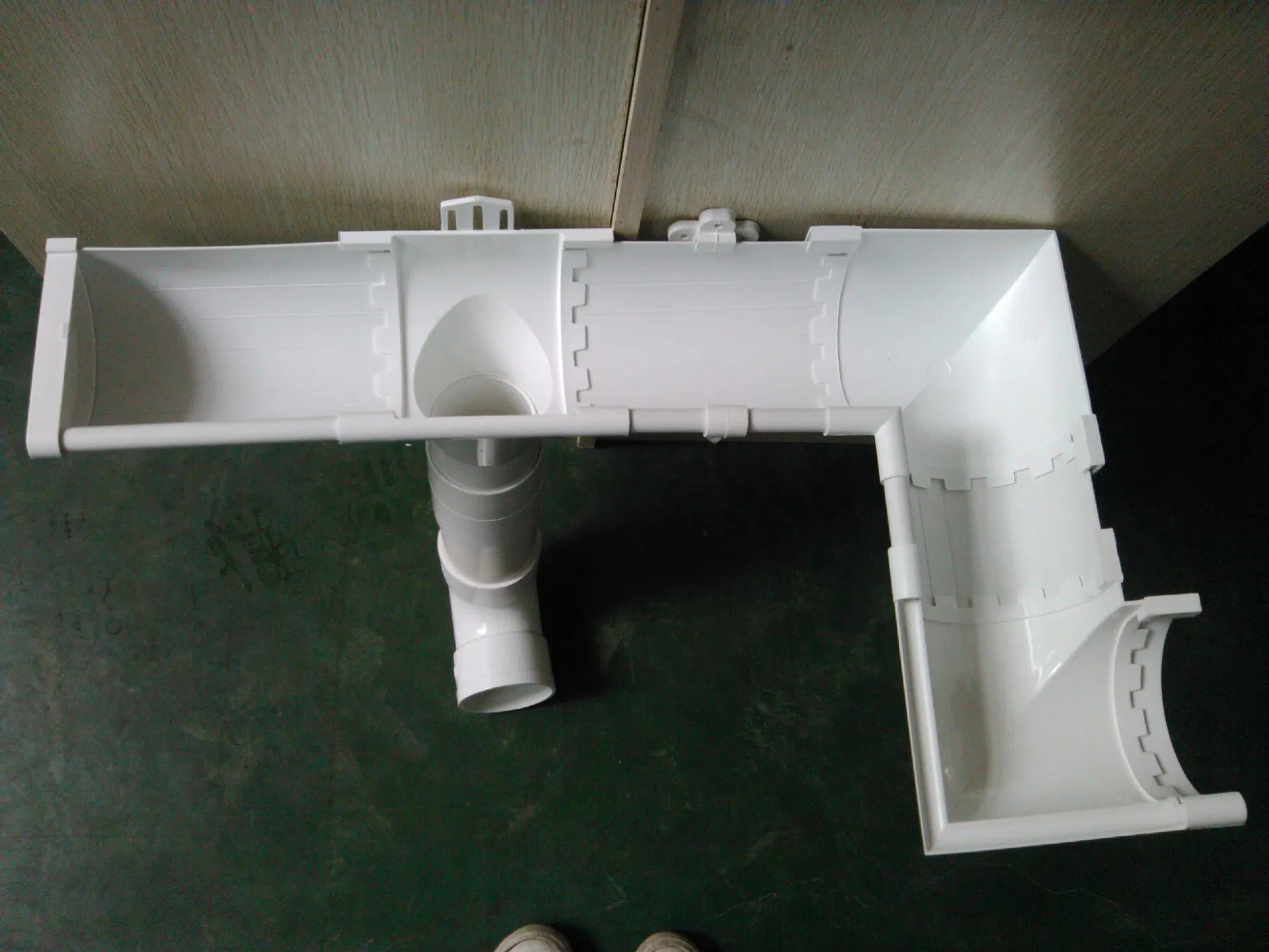 Roof Drainage System PVC Rain Gutter System Drainage Channel Eaves Plastic Rainwater