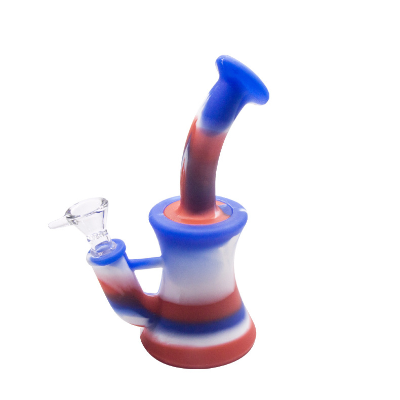 High Quality Wholesale Portable Mixed Color Silicone Smoking Pipe
