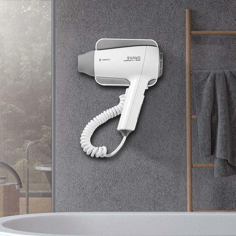 Hotel Room Bathroom 1800W 220V Wall Mounted Negative Ion Low Noise Hair Dryer