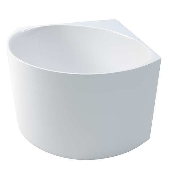 Угловая детская ванночка с краном для маленького санузла