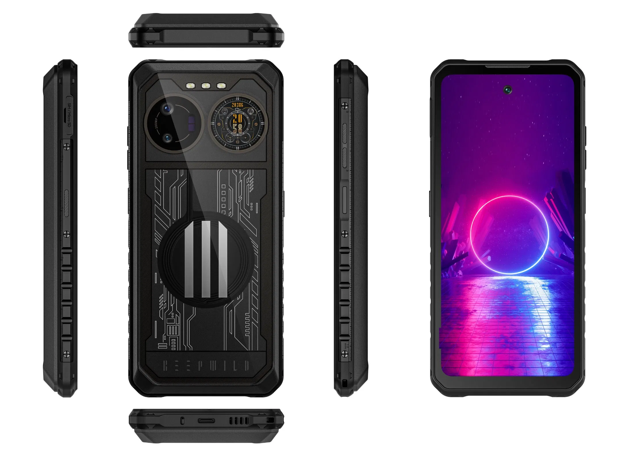 Outdoor IP68/IP69K G99 Octa Core 12GB RAM 15000mAh Rugged Mobile Phone