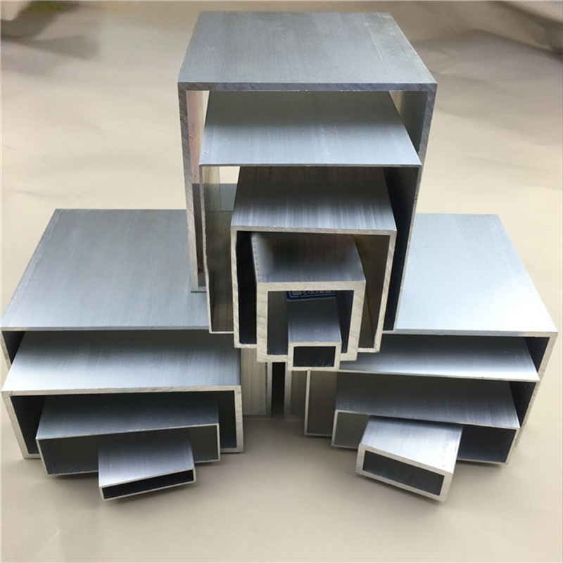 Wood Grain or Powder Coating Aluminum Extrusion Square Tubes for Decorative Projects\Wall\Ceiling\Railing\Mounting Bracket