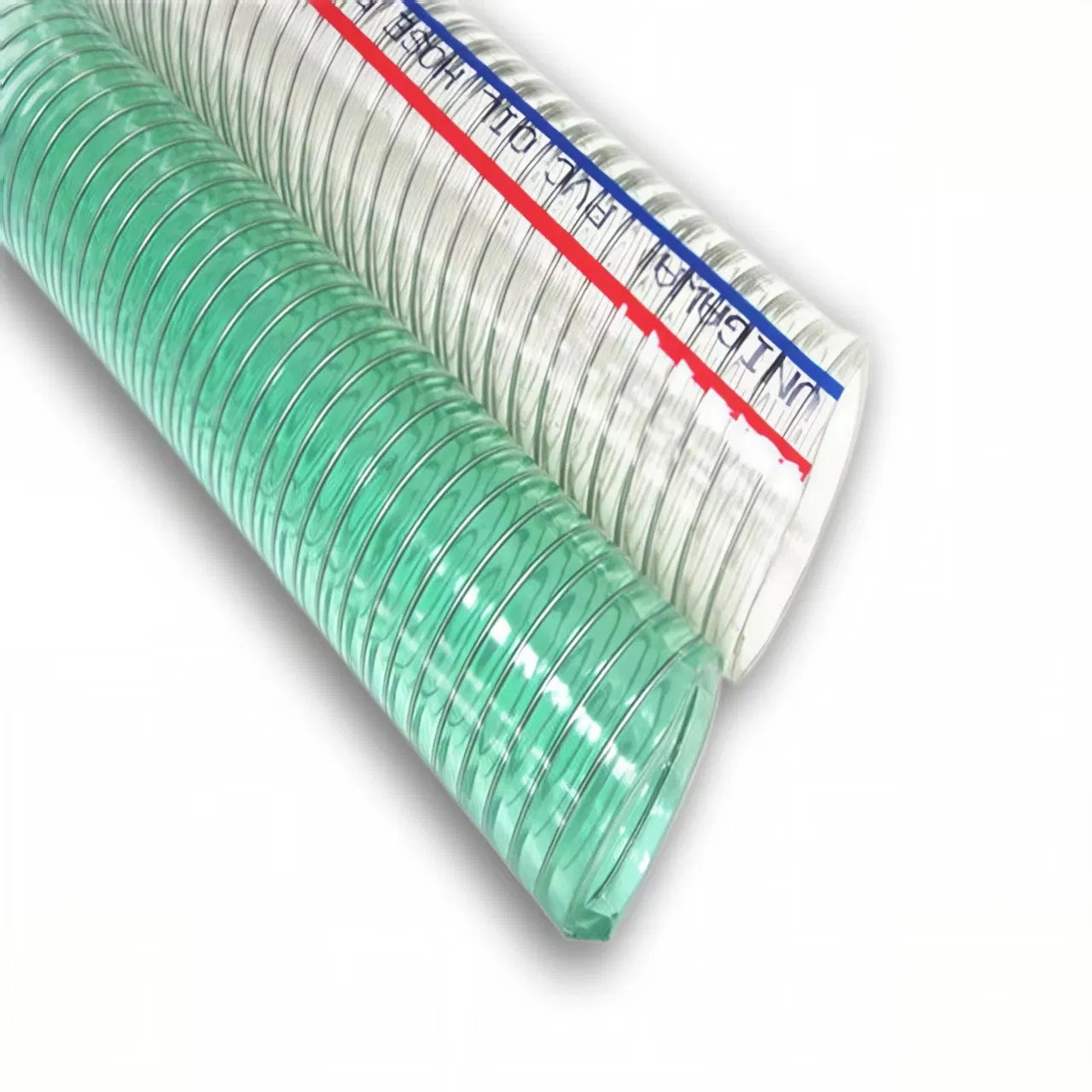 Transparent Flexible PVC Spiral Steel Wire Reinforced Water Delivery Transfer Hose