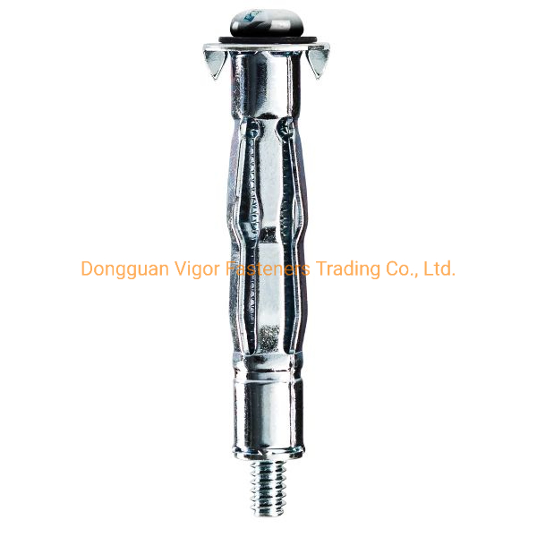 White Zinc Plated Heavy Duty Expansion Screw Drywall Hollow Wall Anchor Bolt for Construction