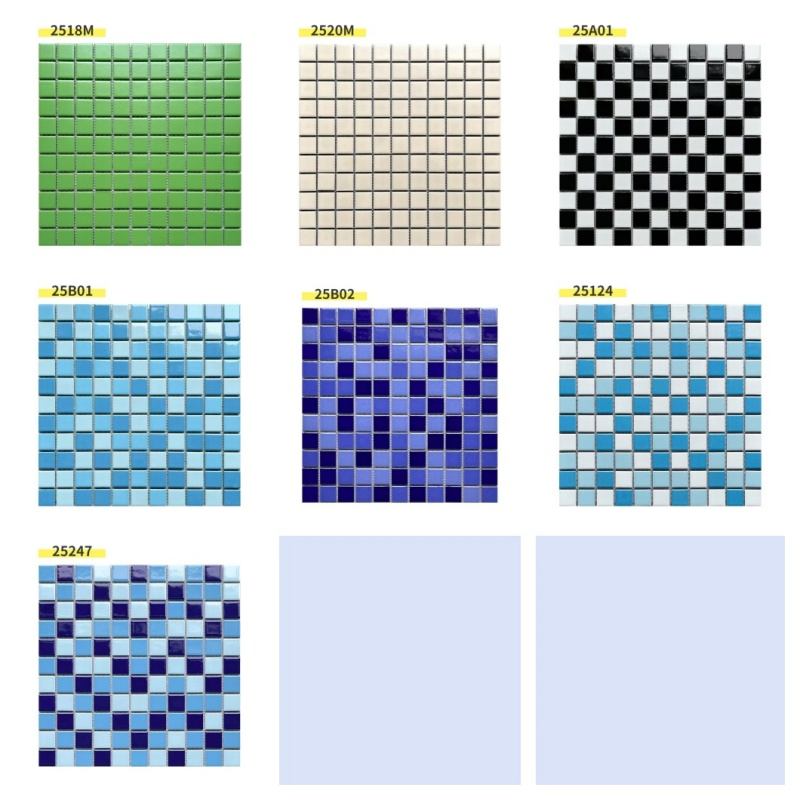 Красная мозаичная плитка для стен и декора