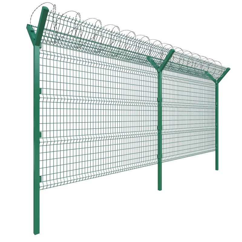Metal Welded Mesh Airport Fence Panel Steel Airport Security Perimeter Fencing Manufacturers