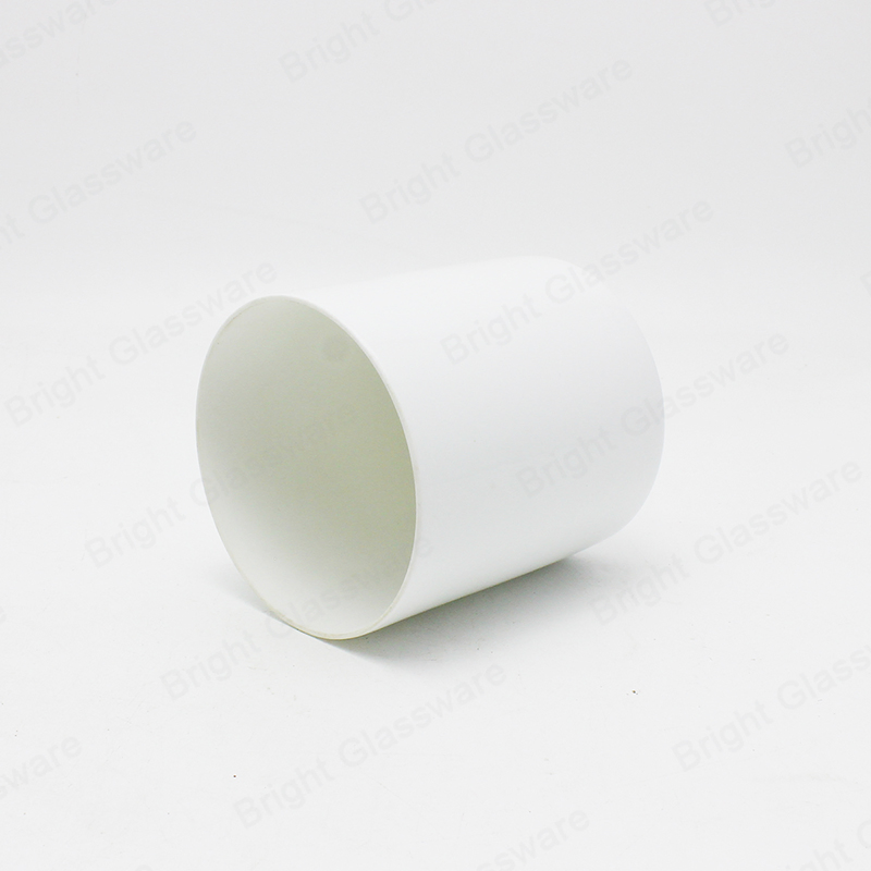 Белая керамическая банка для свечей 8oz