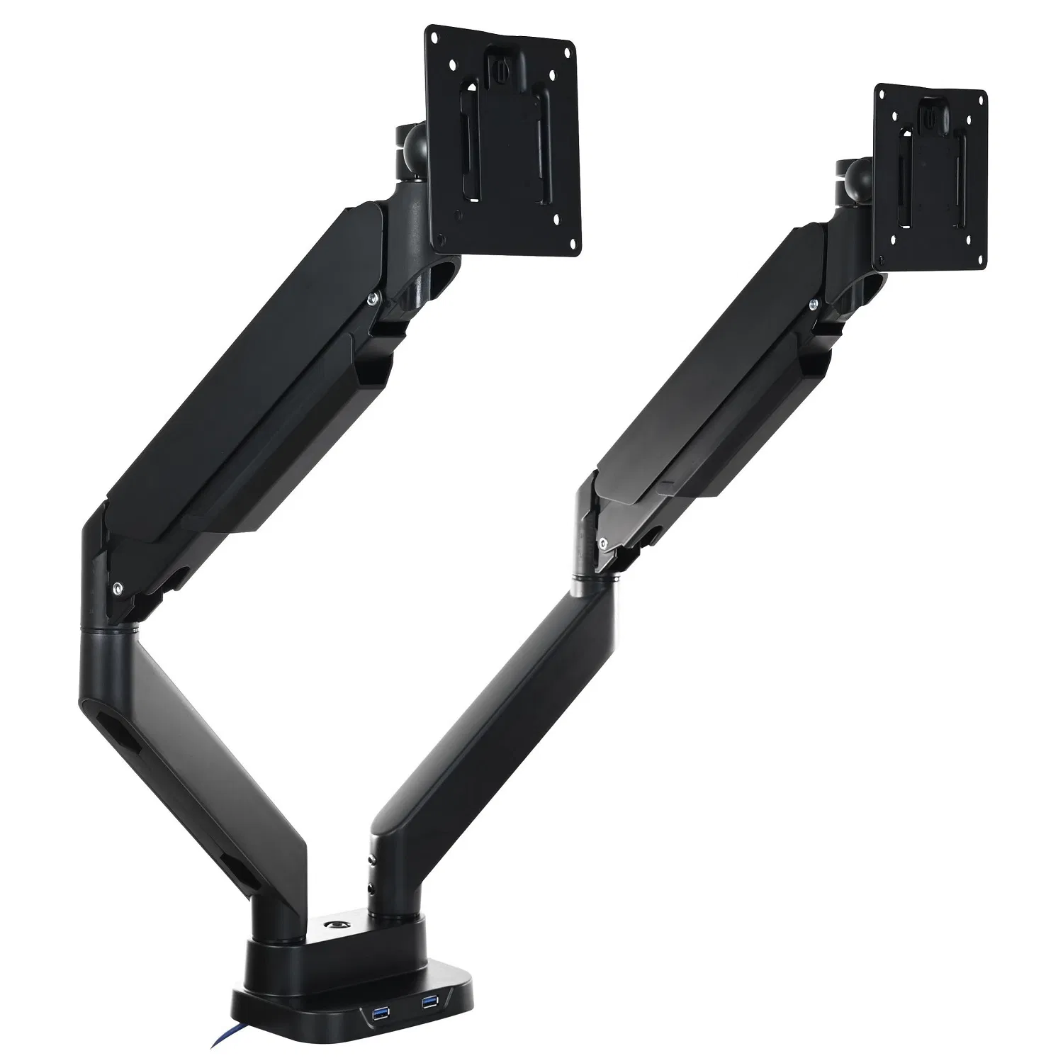 Кронштейн для двух мониторов черный